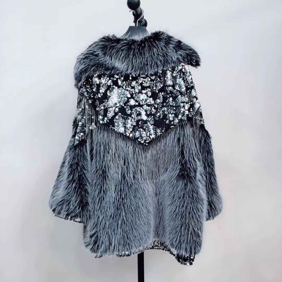 One-Piece Fur Lamb Wool Coat
