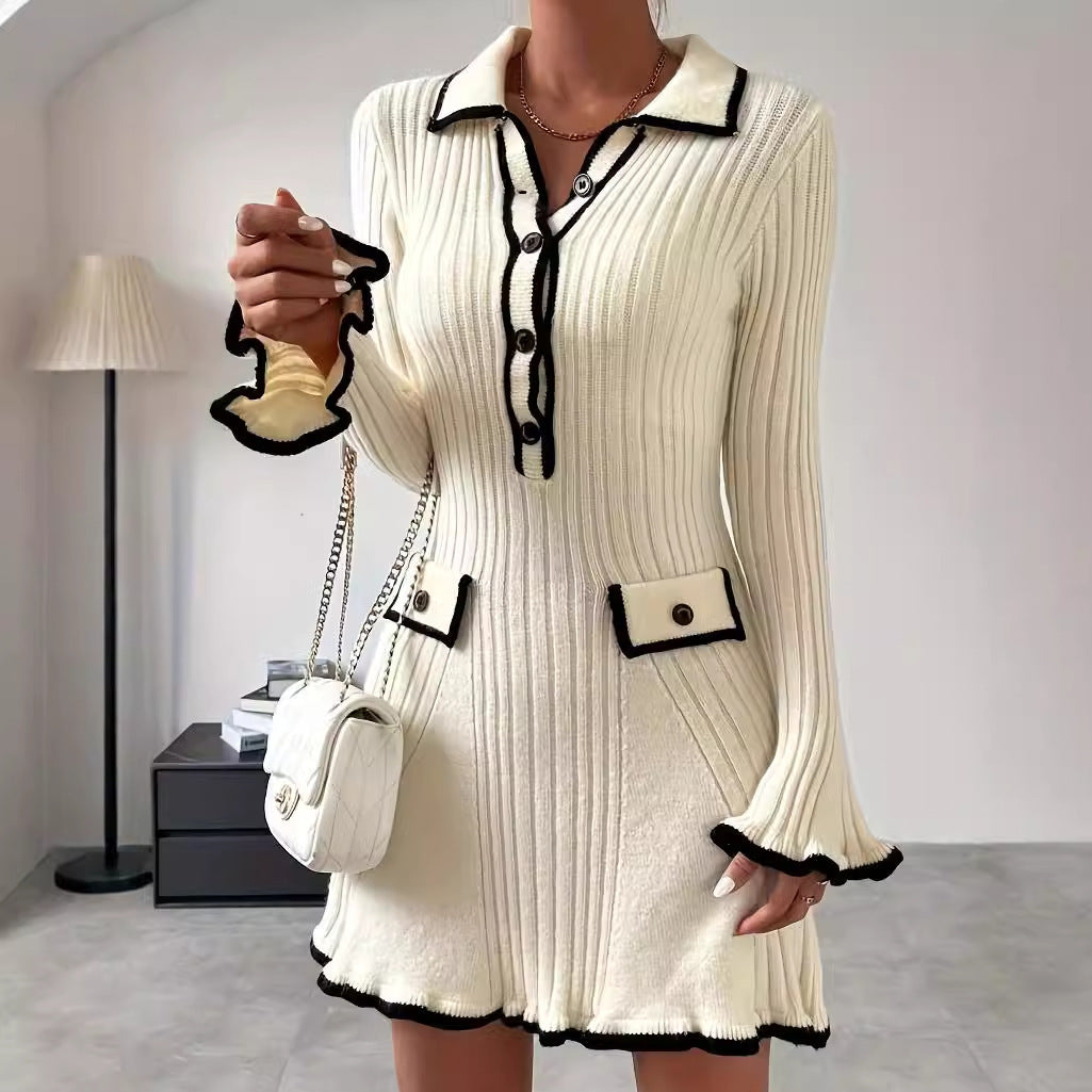 Classic Elegant Slim Knit Dress