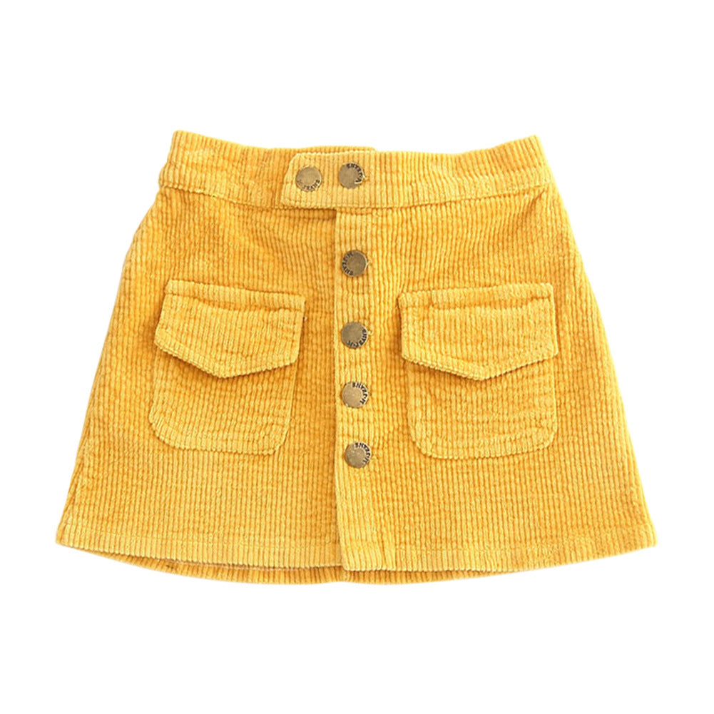 Short Corduroy Hip Skirt