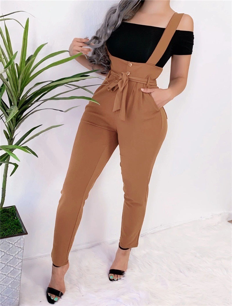 Slim Casual Suspender Trousers