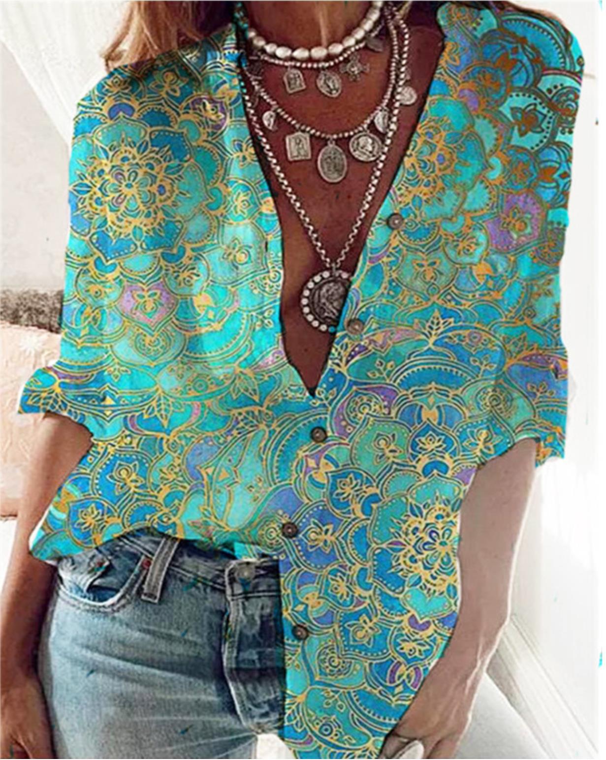 Women's Floral Sleeve Shirt