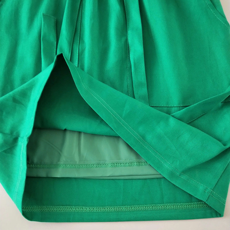 High-Waist Bow Loose Bag Hip Skirt