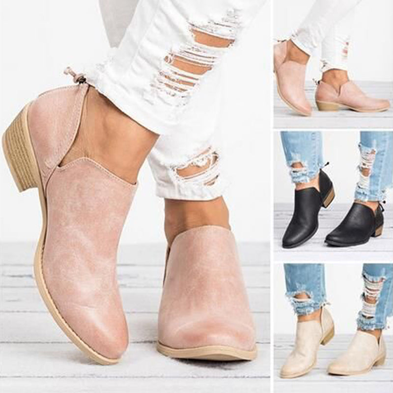 Versatile Retro Ankle Boots For Women