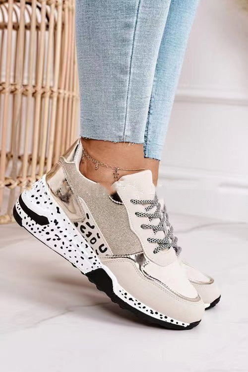 Women's Lace-Up Platform Sneakers/Trainers