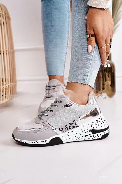 Women's Lace-Up Platform Sneakers/Trainers