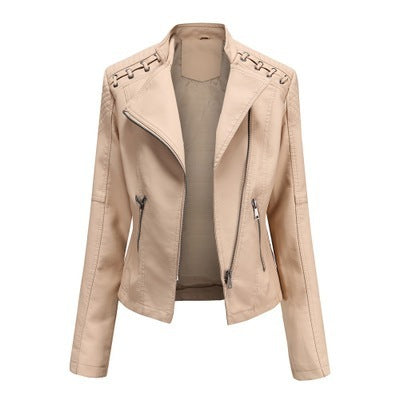 Slim Thin Leather Jacket