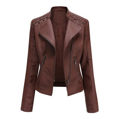 Slim Thin Leather Jacket