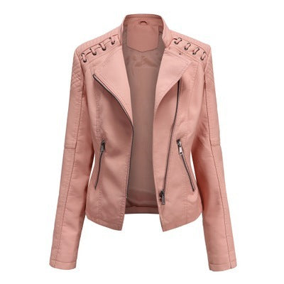 Slim Thin Leather Jacket