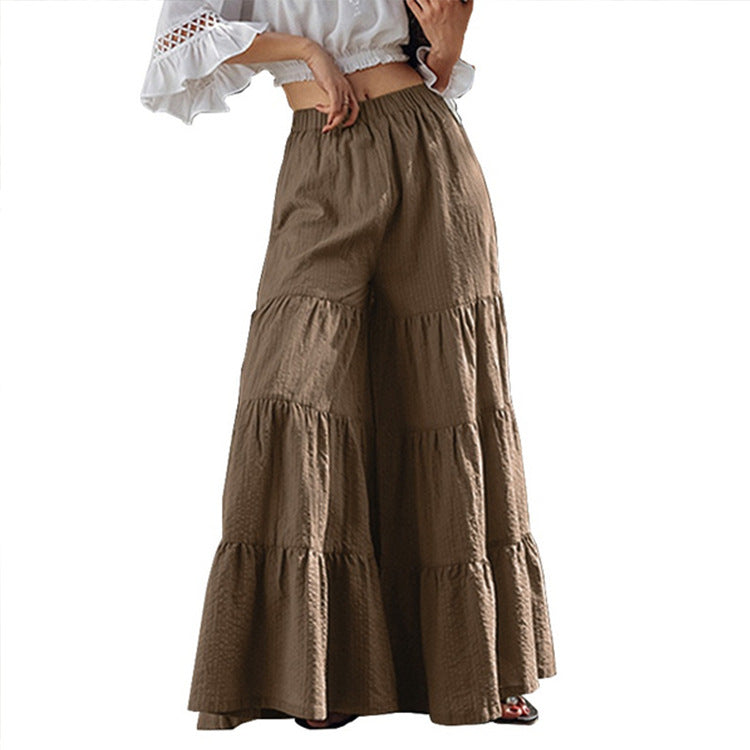 Hot Sale****!!!! - Ladies' Stitching Thin Cake Skirt Trousers - Plus-Sizes Available