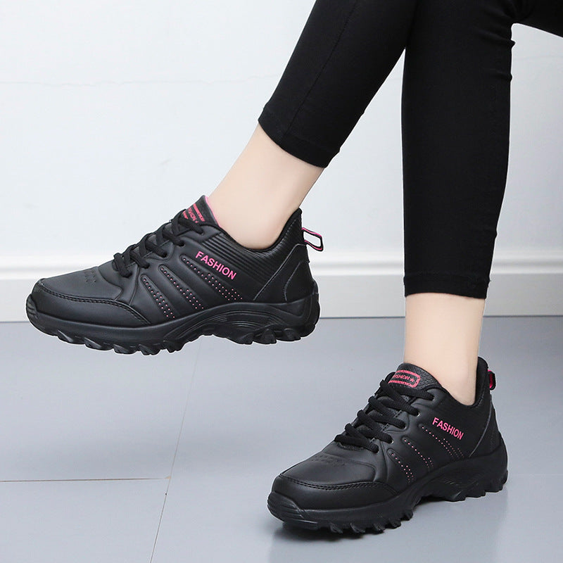 Women's Autumn & Winter Flat Shoes - Leather Sneakers