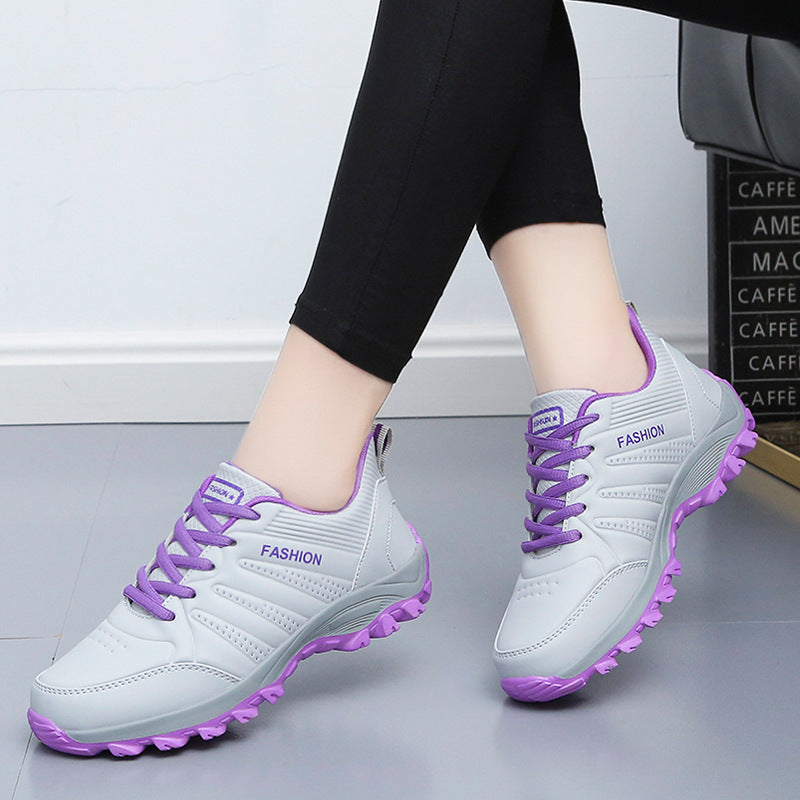 Women's Autumn & Winter Flat Shoes - Leather Sneakers