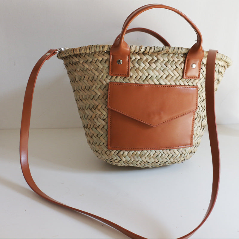 Hand-Held Straw Bag