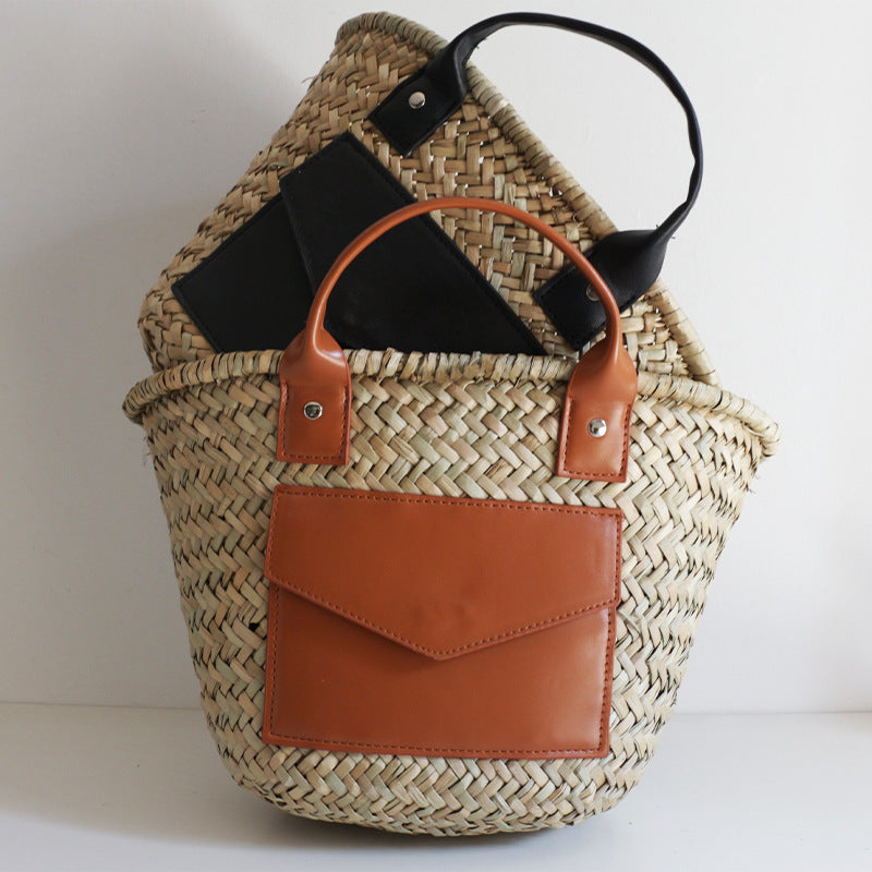 Hand-Held Straw Bag