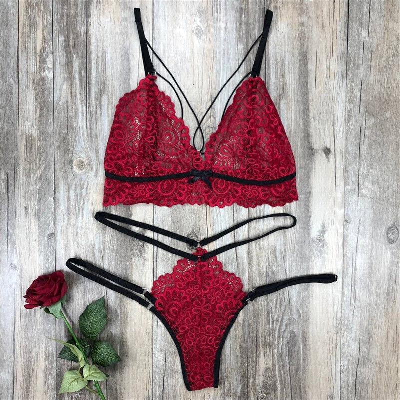Bandage Lace Lingerie Set