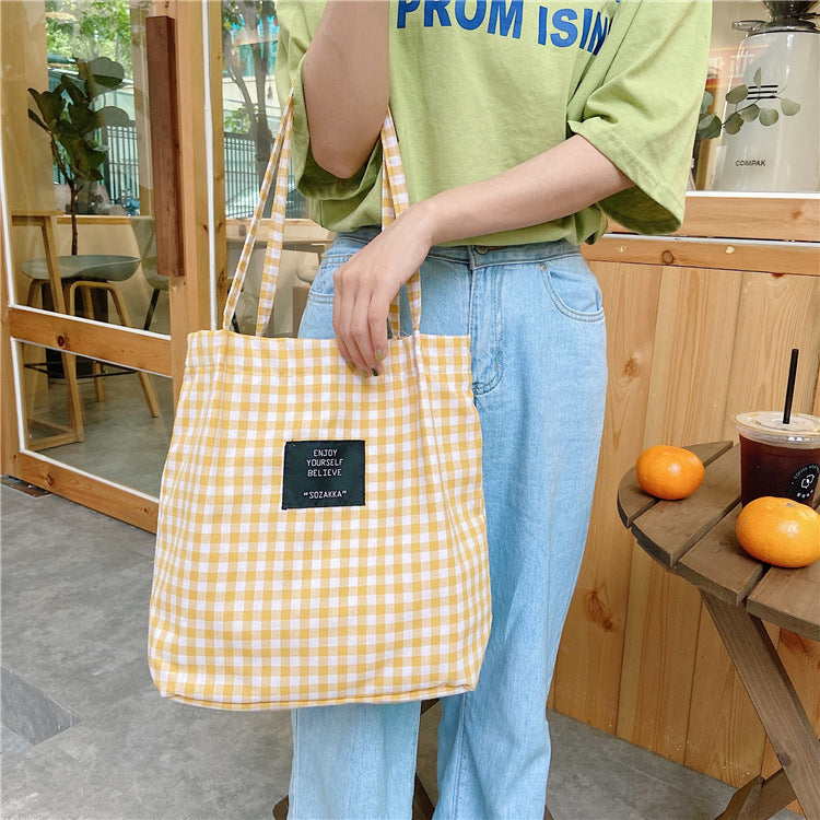 Classic Vintage Canvas Female Shopping Bag