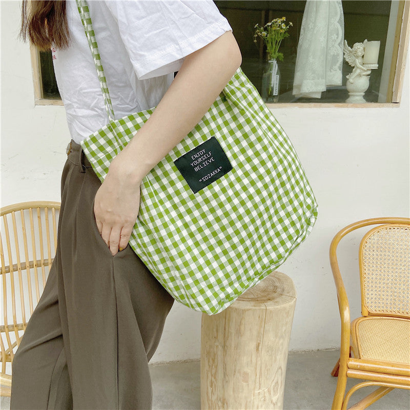 Classic Vintage Canvas Female Shopping Bag