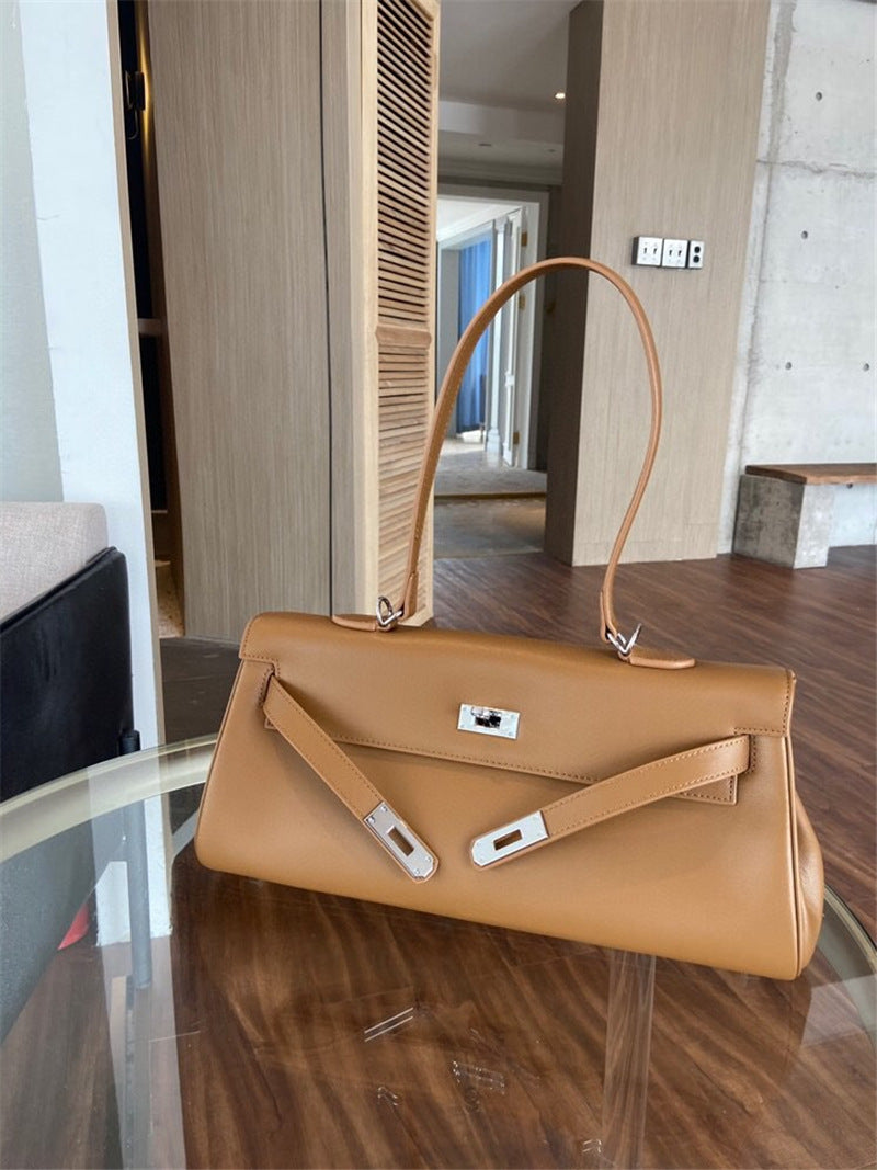 Light Luxury Leather Niche Underarm Handbag