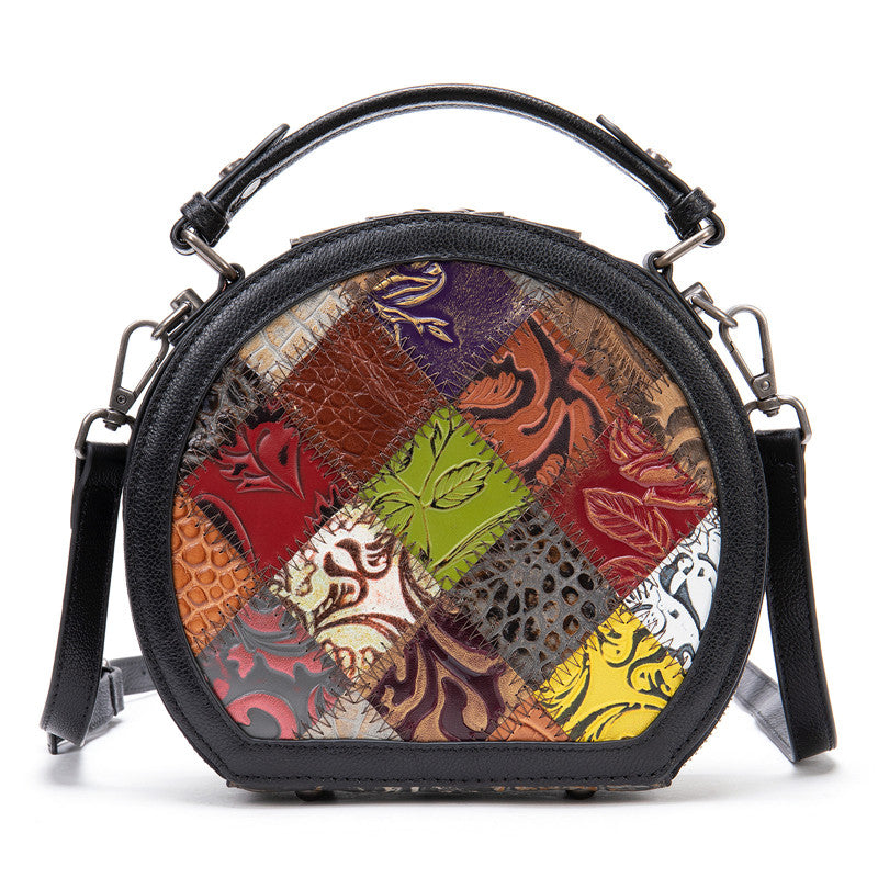 Colourful Genuine Leather Mini Handbag