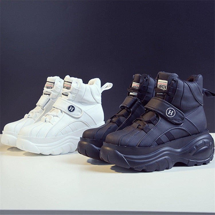 New Thick-Soled High-Top Hip-Hop Sneakers For Women