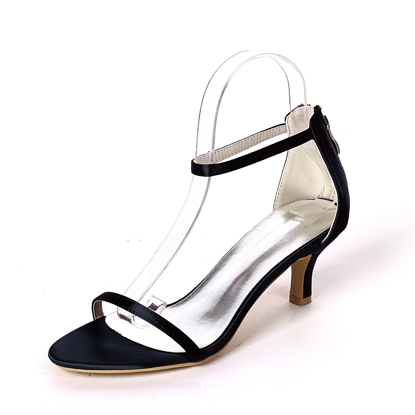 Satin-Coloured One-Strip Sandals