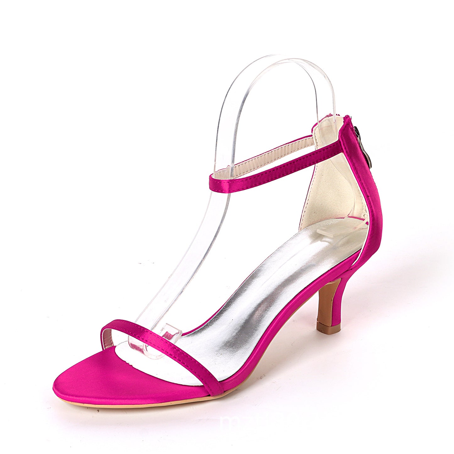 Satin-Coloured One-Strip Sandals