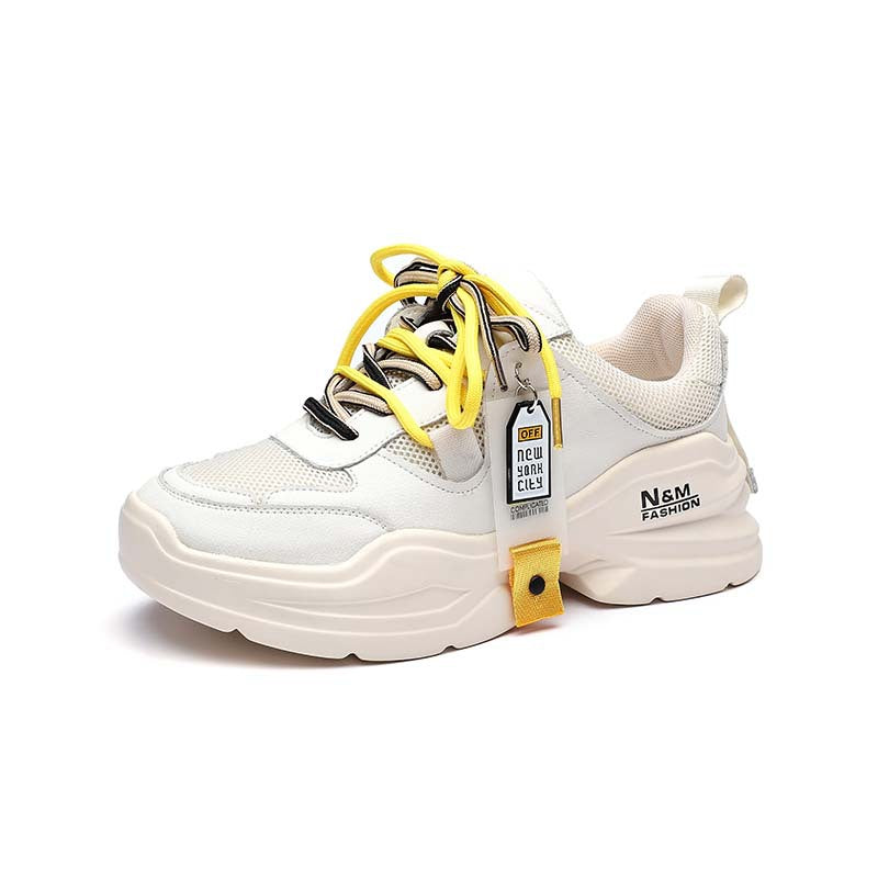 Thick-Bottom Flat Breathable Sneakers/Trainers