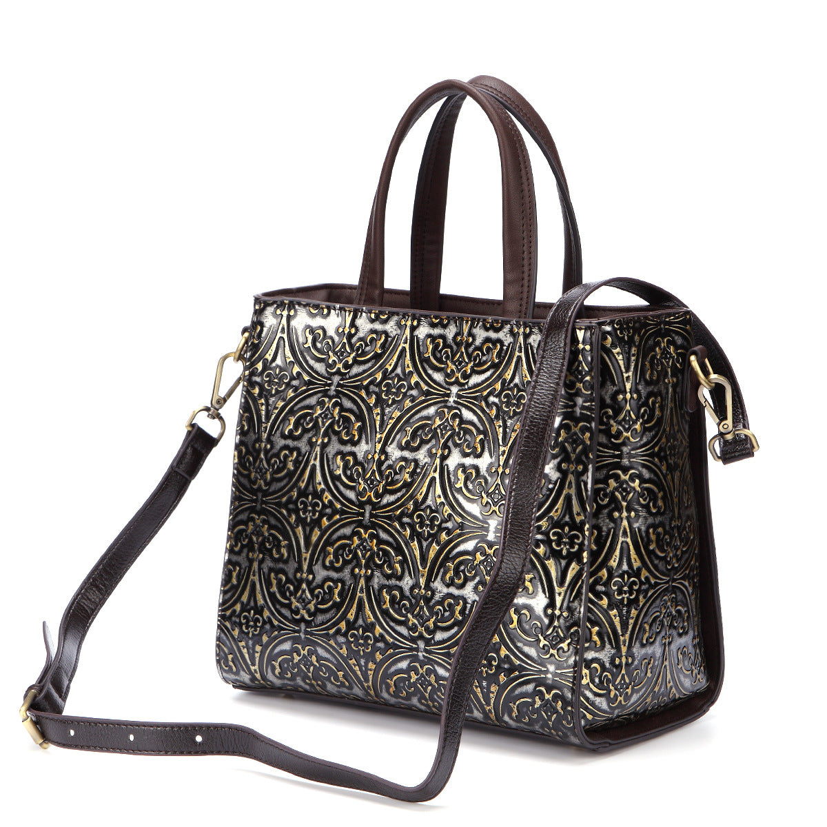 New Spring Retro Embossed Handmade Handbags Casual Messenger Shoulder Handbag