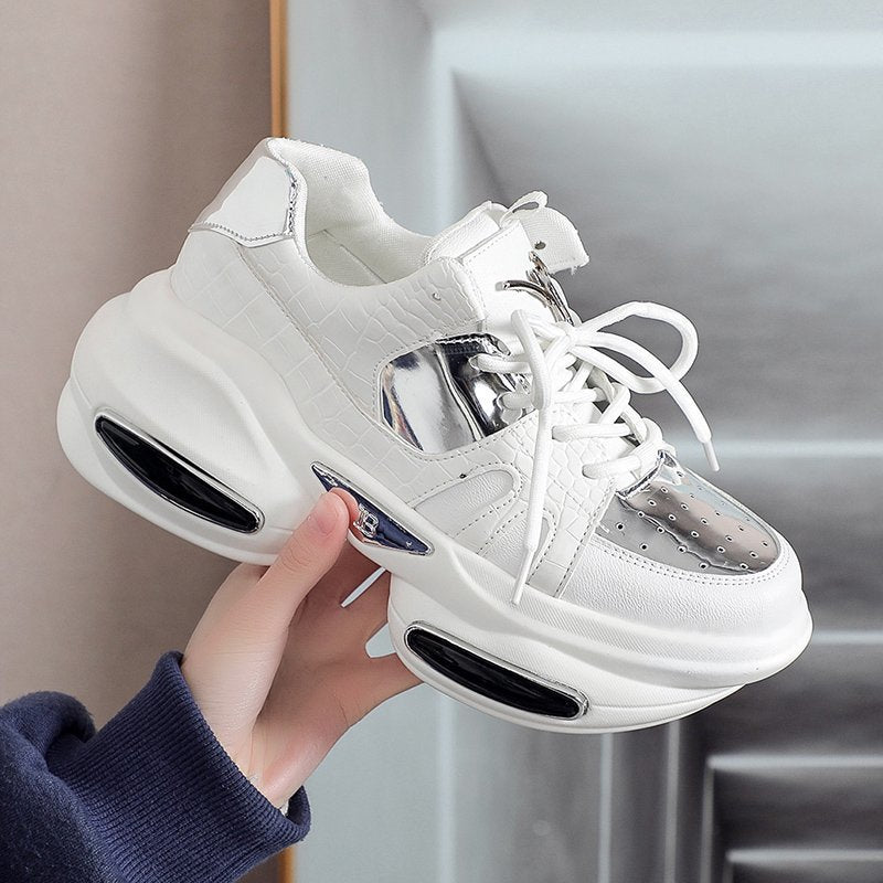 Vulcanised Sneakers/Trainers With Thick Bottom