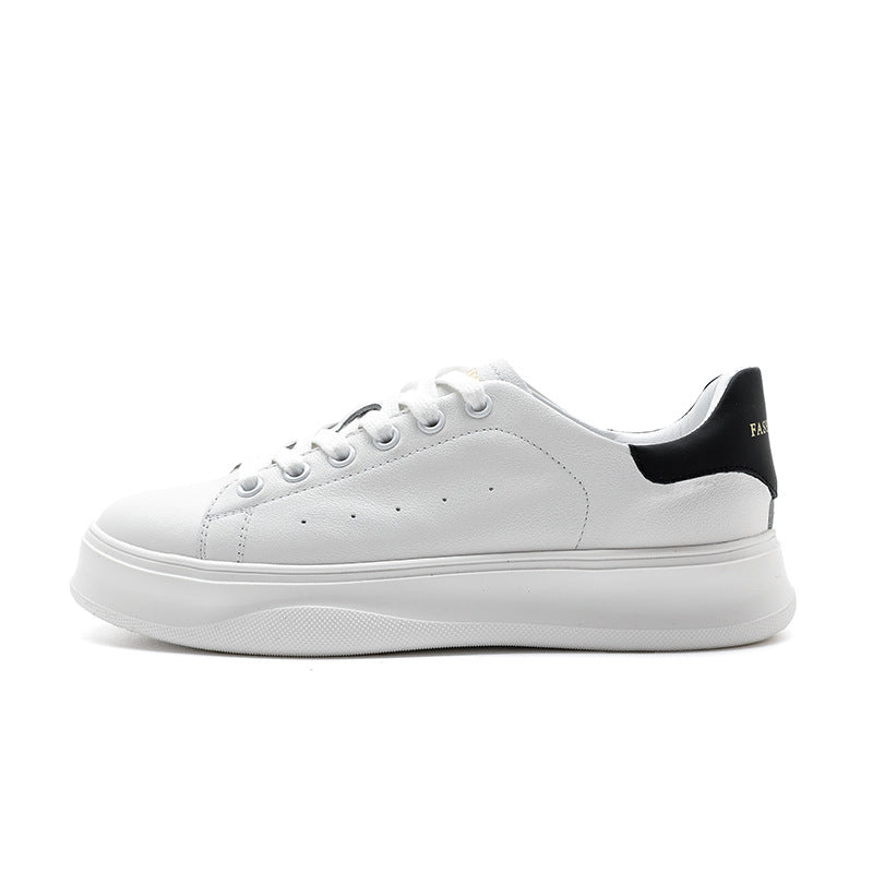 Genuine Leather White Sneakers