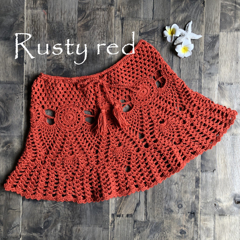 Knitted Beach Bikini Skirt