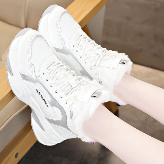 Korean-Style All-Match Cotton Sports Shoes For Women