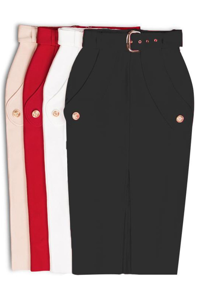Split Hip Wrap All-match Bandage Skirt