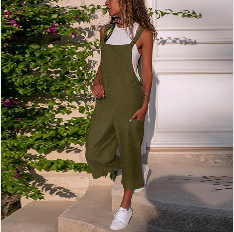 Women's Overalls - Casual Loose Trousers