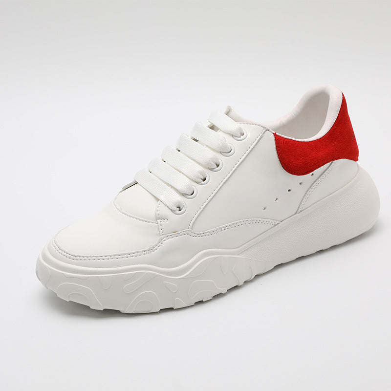 Trifle Platform All-Match Genuine Leather Trainers