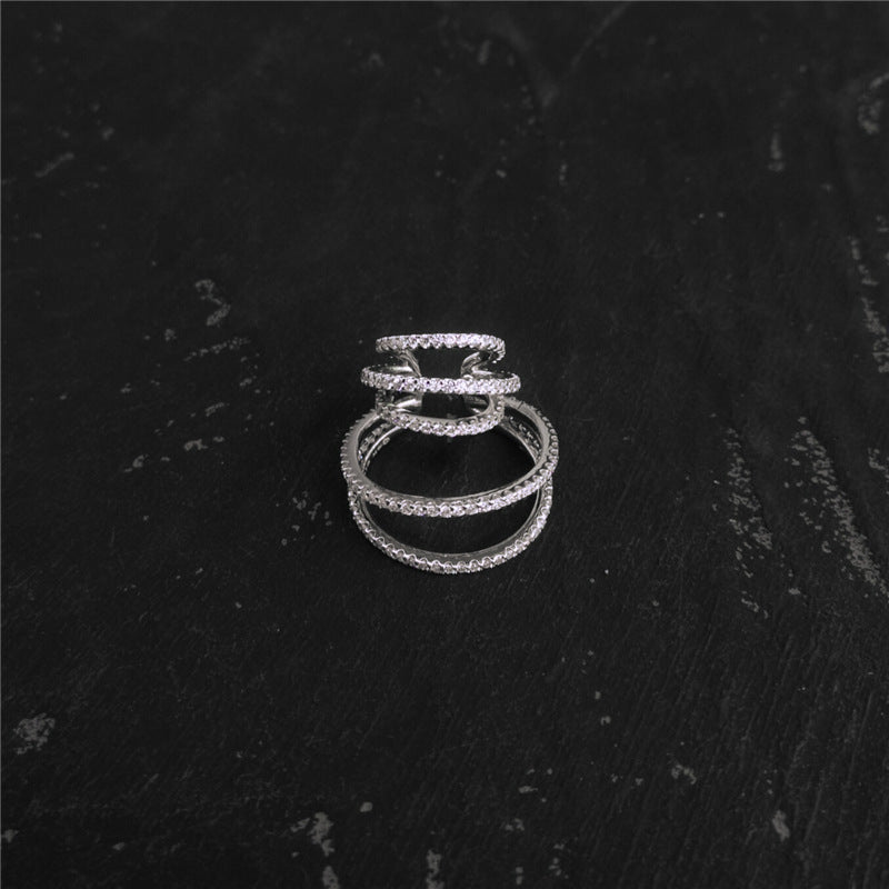 Round Hoop Earrings Women Fashion Temperament Personality Earrings