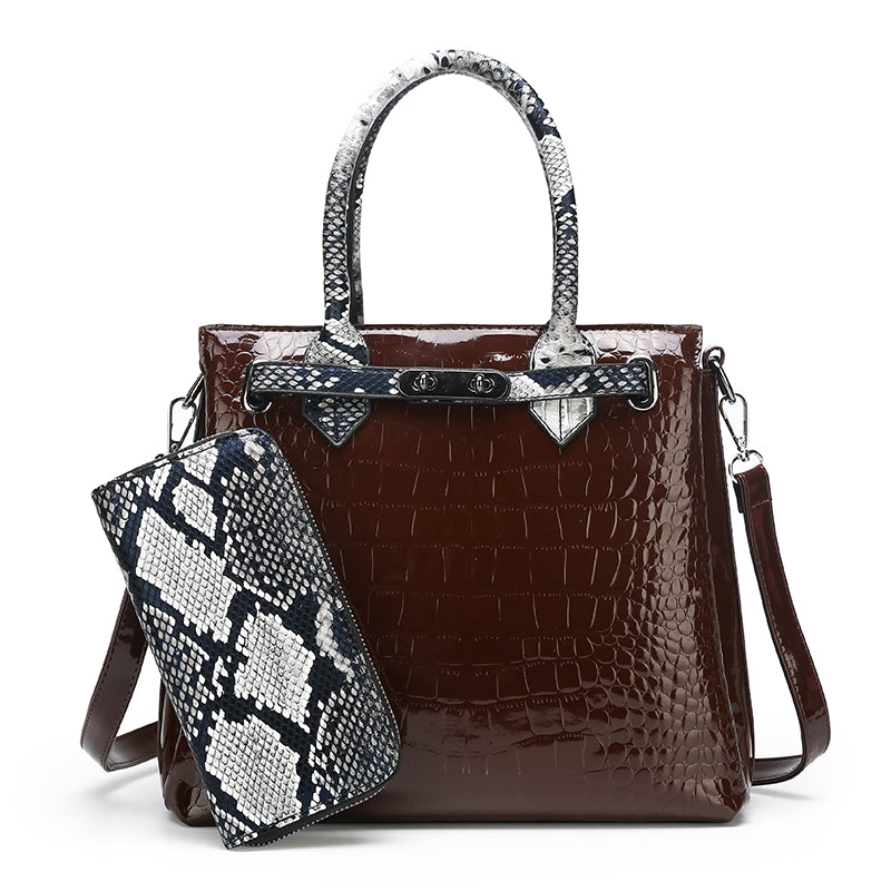High-Quality Geometric Pattern Ladies' Handbag(s)