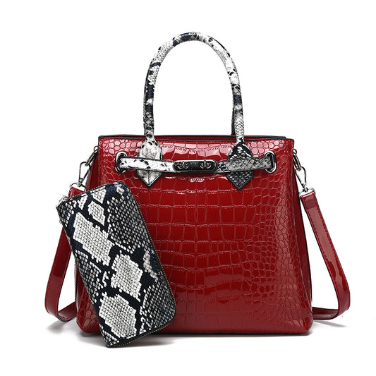 High-Quality Geometric Pattern Ladies' Handbag(s)