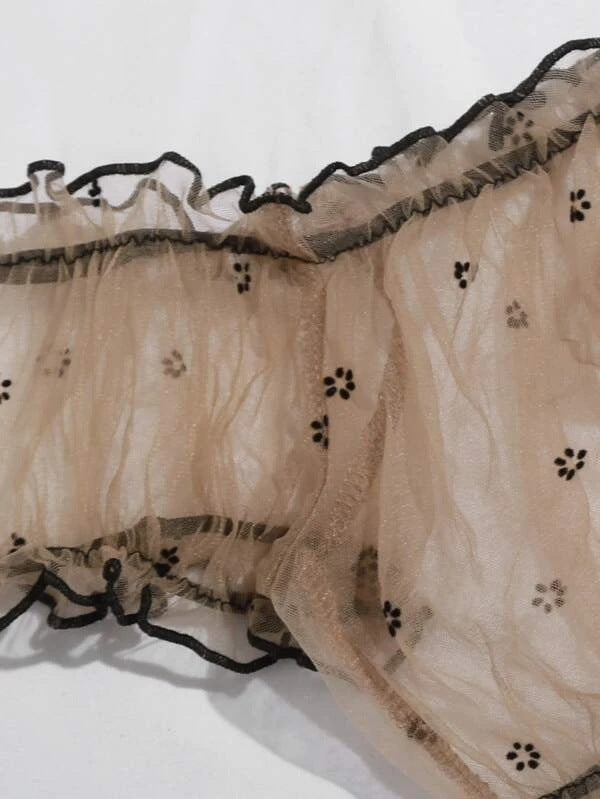 Erotic Lace Babydoll Lingerie Set