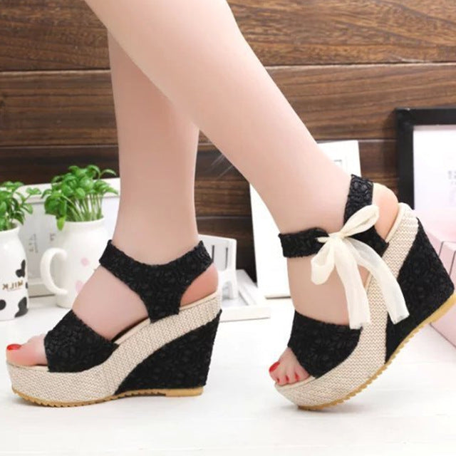 Platform Wedge-Heels Baotou Sandals