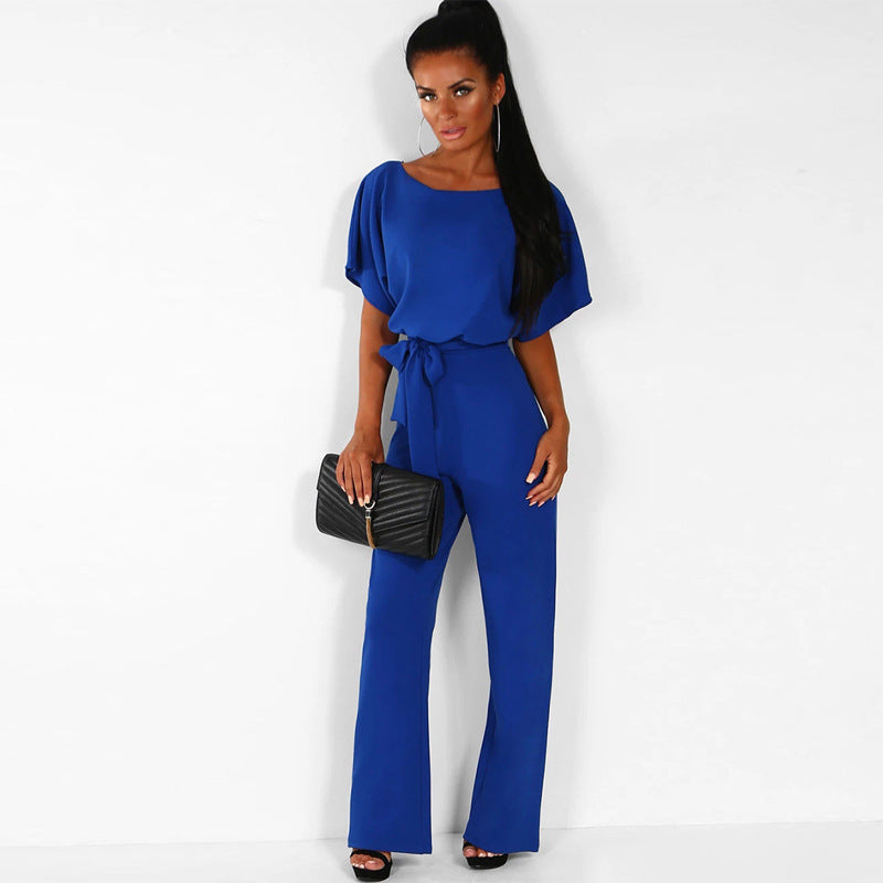 Slim Strappy Female Jumpsuit