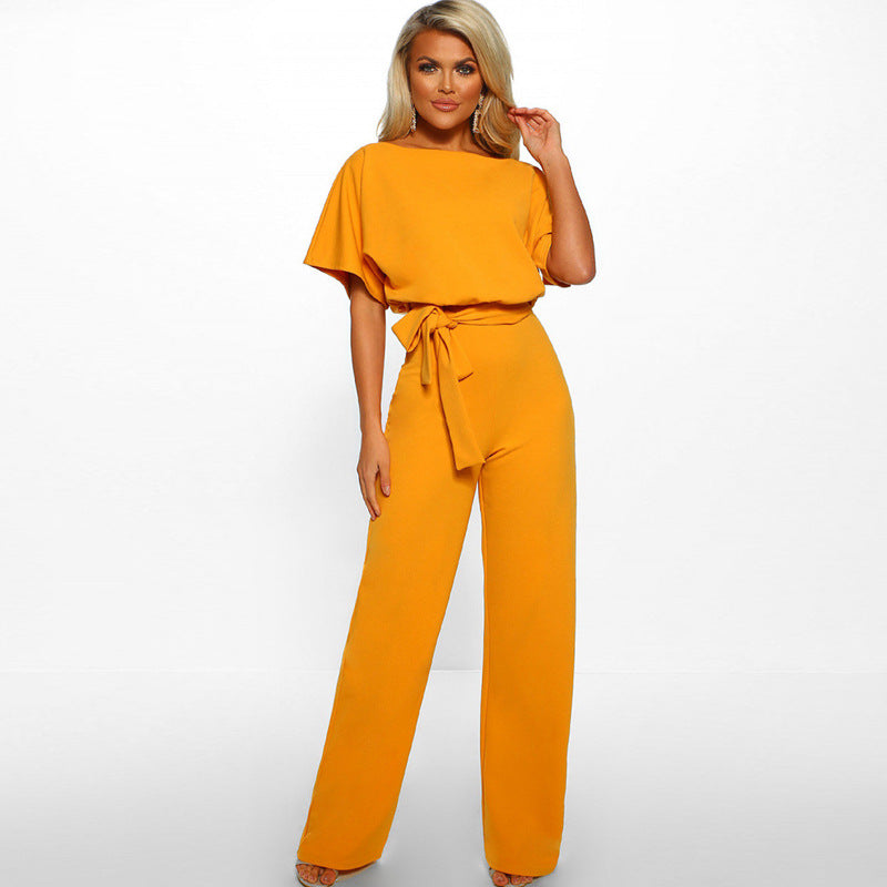 Slim Strappy Female Jumpsuit