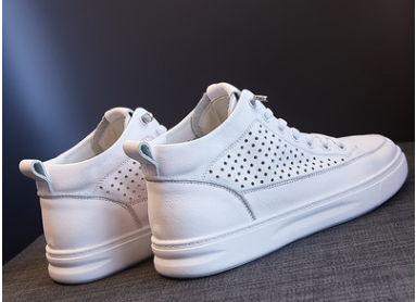 Layered-Leather Sneakers For Women