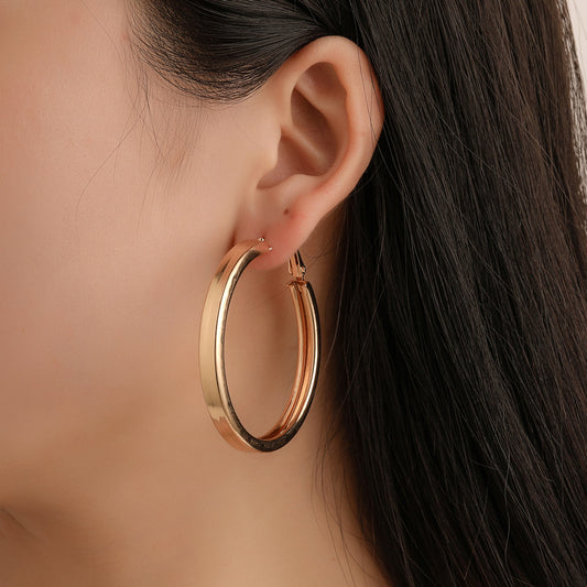 Big Hoop Earrings For Women Gold Silver Colour