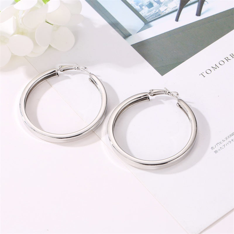 Big Hoop Earrings For Women Gold Silver Colour