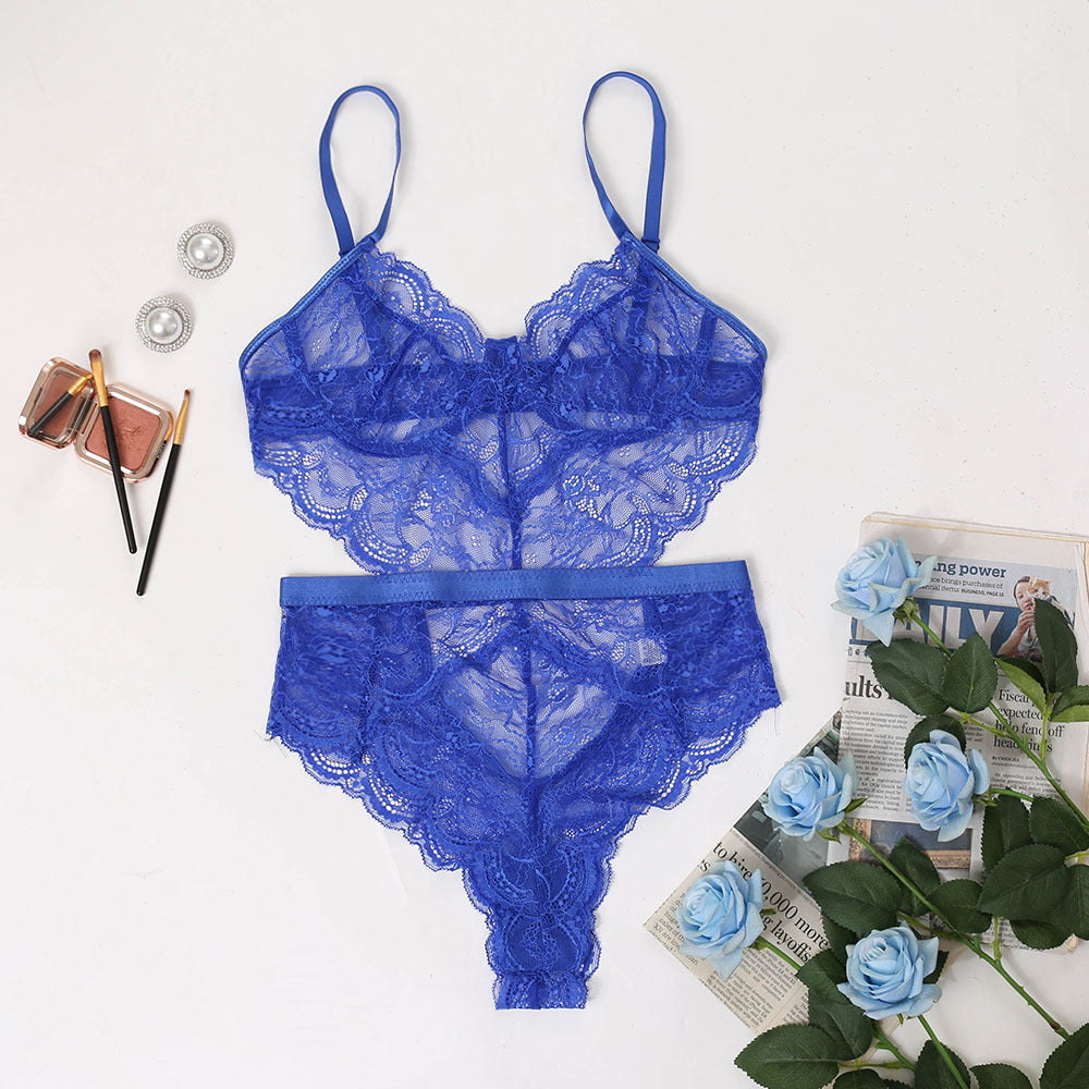 Lace Slim-Fit One-Piece Lingerie Bodysuit
