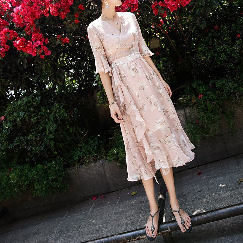 New Chiffon Midi Dress