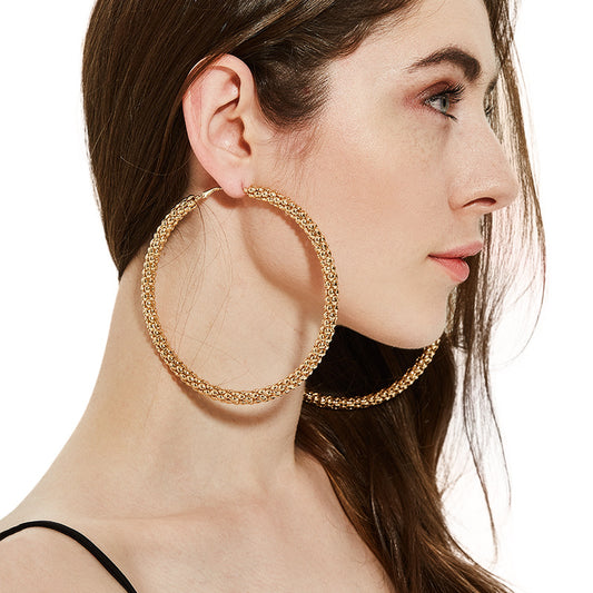 Gold-Colour Hoop Earrings