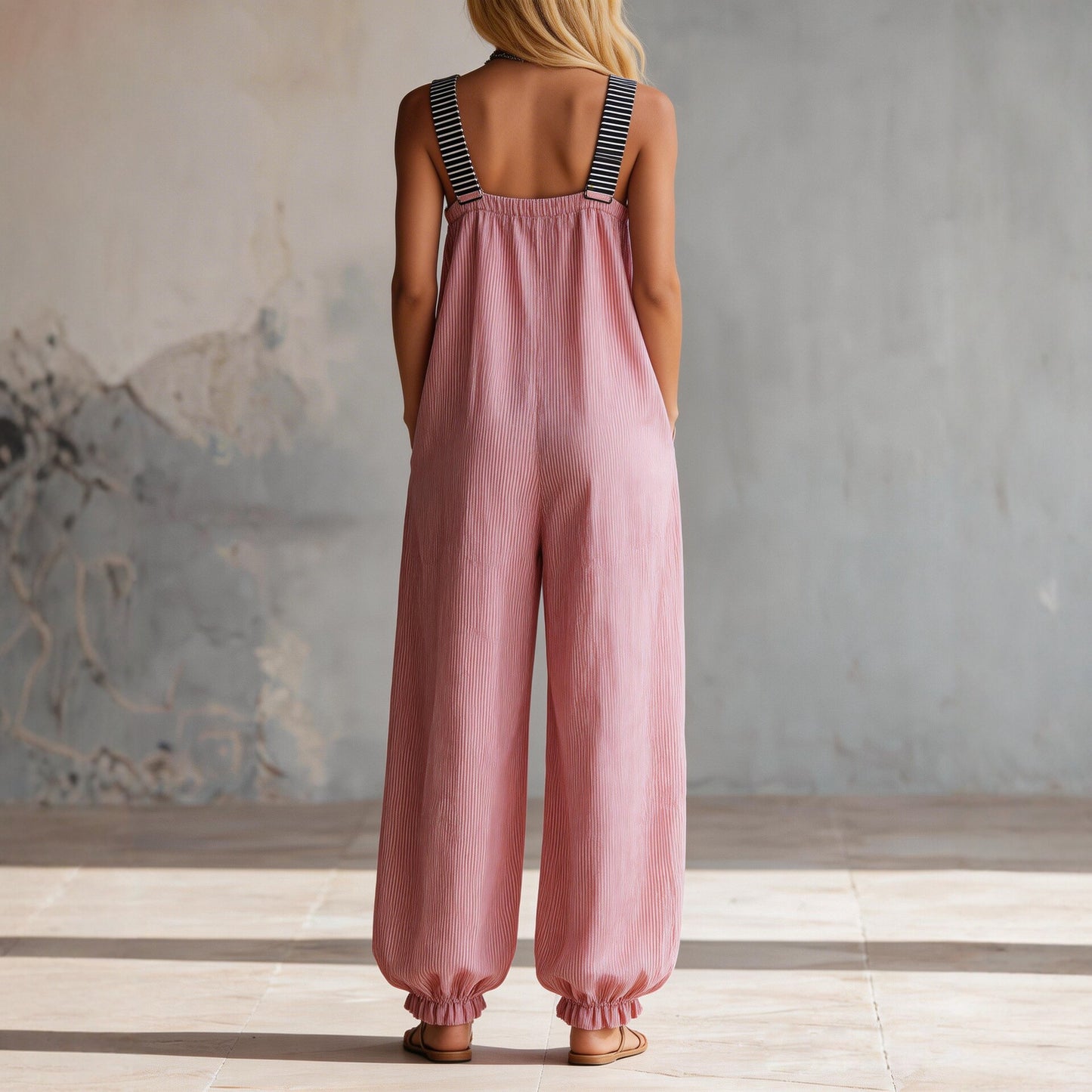 Long-sleeve Waist-cinching Figure-flattering Flared Pants