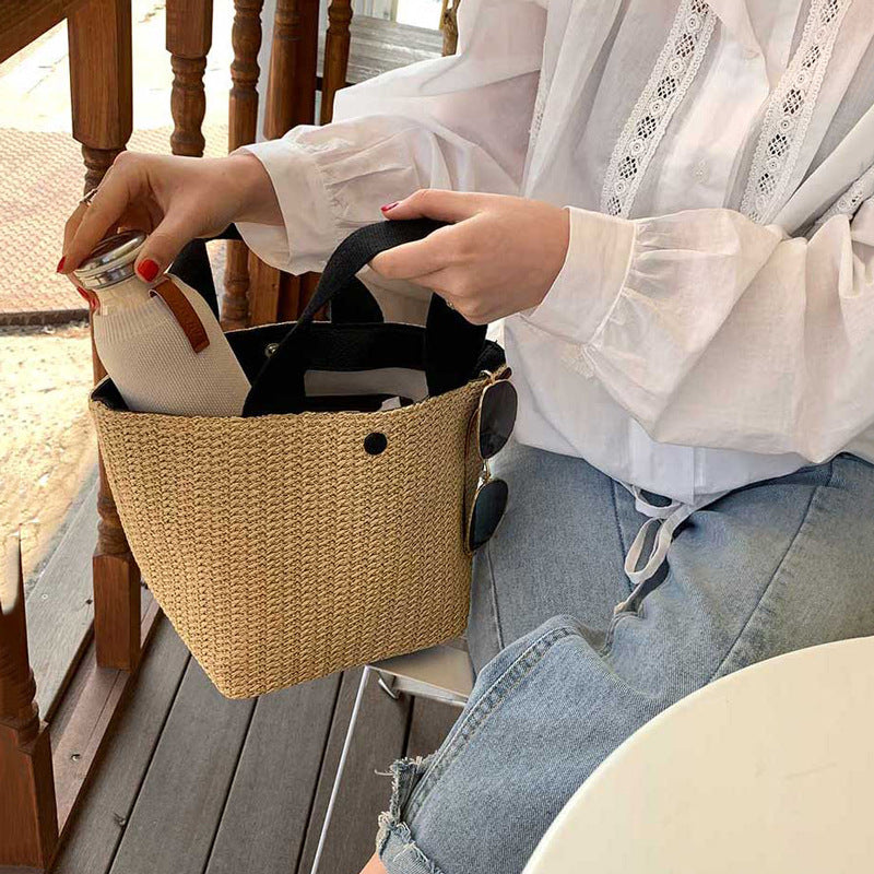 Rattan Casual Handbags For Women