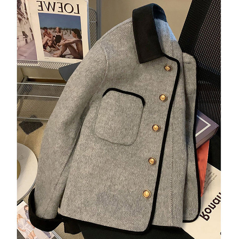 Fashionable Casual All-Matching Lapel Short Coat